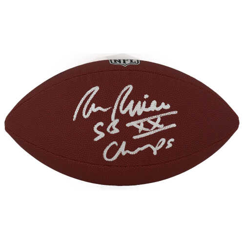 Ron Rivera Signed Wilson Limited Full Size NFL Football w/SB XX Champs