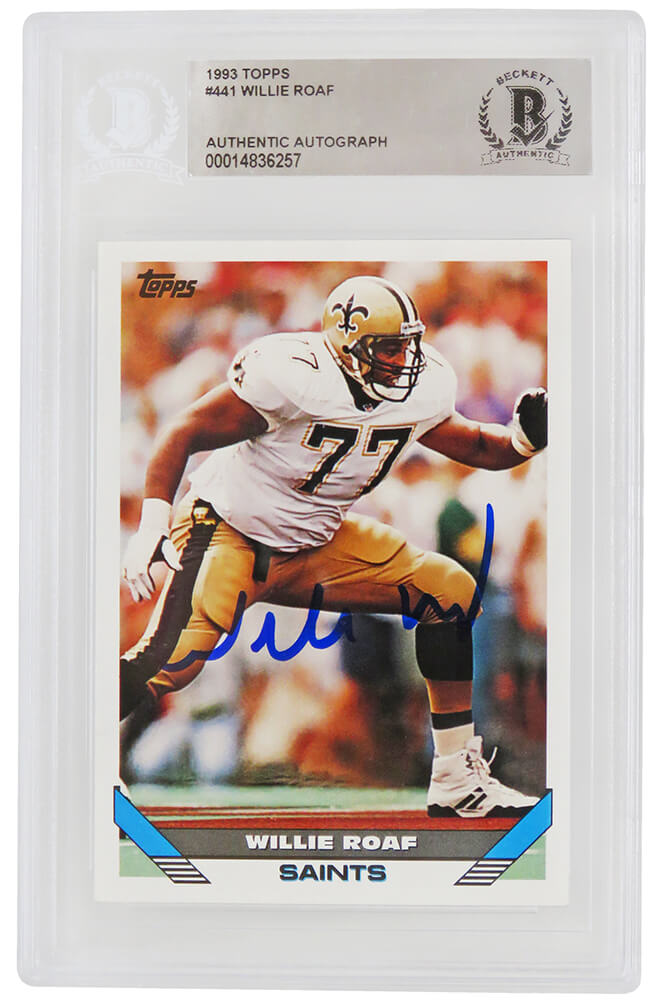 Willie Roaf, New Orleans Saints, Hall of Fame, Hof, Signed