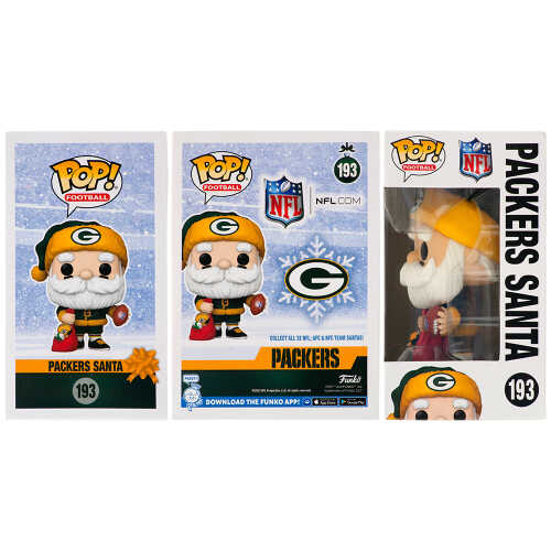 Dave Robinson Signed Packers SANTA Funko Pop Doll #193 w/HOF 2013 - (In White) - Image 2