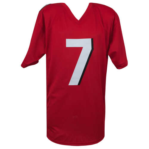 Bijan Robinson Signed Red Custom Football Jersey - (Beckett) - Image 3