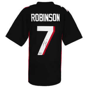 Bijan Robinson Signed Black Custom Football Jersey – (Beckett)