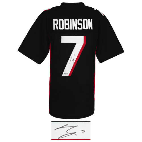 Bijan Robinson Signed Black Custom Football Jersey - (Beckett) - Image 2