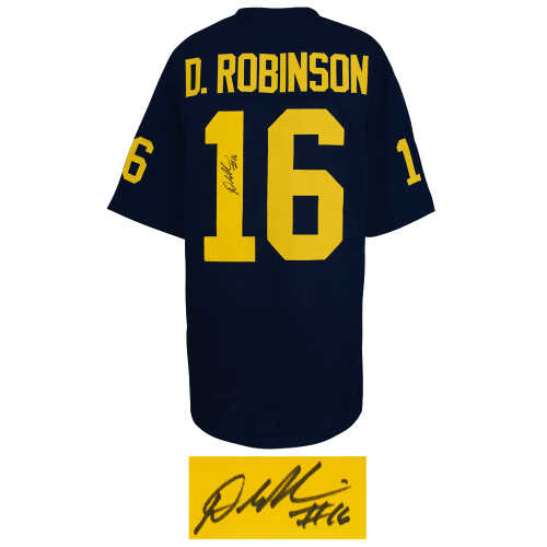 Denard Robinson Signed Navy Custom Football Jersey - Image 2