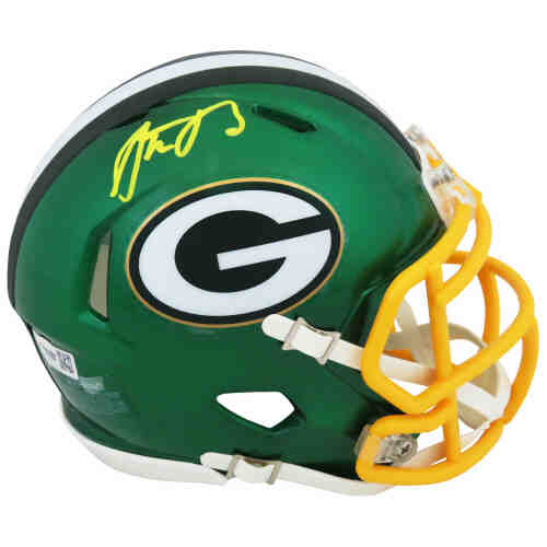 Aaron Rodgers Signed Green Bay Packers FLASH Riddell Speed Mini Helmet - (Fanatics)