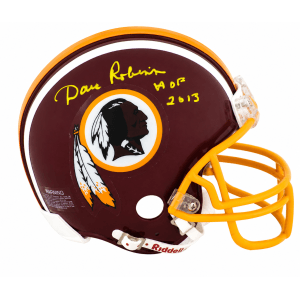 Dave Robinson Signed Washington Throwback Riddell (VSR4) Mini Helmet w/HOF 2013