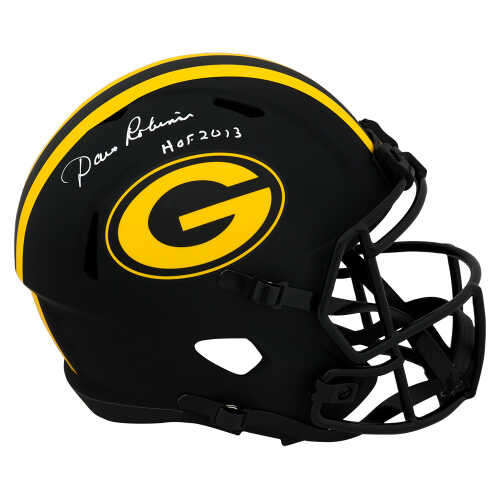 Dave Robinson Signed Green Bay Packers ECLIPSE Riddell Full Size Speed Replica Helmet w/HOF 2013