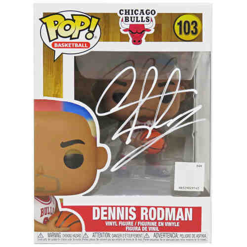 Dennis Rodman Signed Chicago Bulls Funko Pop Doll #103