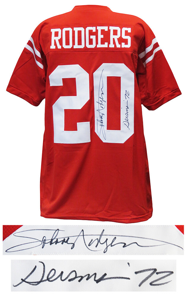 Johnny Rodgers Signed Red Custom Football Jersey w/Heisman'72