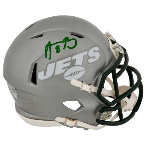 Aaron Rodgers Signed New York Jets FLASH Riddell Speed Mini Helmet - (Fanatics)