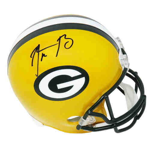 Aaron Rodgers Signed Green Bay Packers Riddell Full Size Replica Helmet (Fanatics)