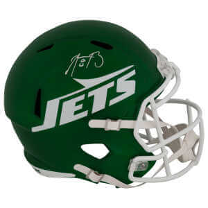 Aaron Rodgers Signed New York Jets 2024 Green Riddell Full Size Speed Replica Helmet - (Fanatics)