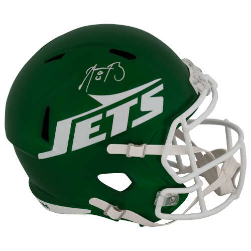 Aaron Rodgers Signed New York Jets 2024 Green Riddell Full Size Speed Replica Helmet - (Fanatics)