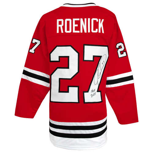 Jeremy Roenick Signed Red Custom Hockey Jersey w/HOF 2024
