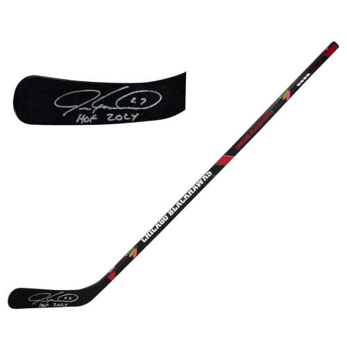 Jeremy Roenick Signed Chicago Blackhawks Logo 48-Inch Franklin Full Size Hockey Stick w/HOF 2024 - Image 2