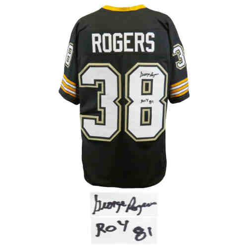 George Rogers Signed Black Custom Football Jersey w/ROY'81