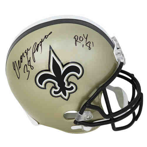 George Rogers Signed New Orleans Saints Riddell Full Size Speed Replica Helmet w/ROY'81