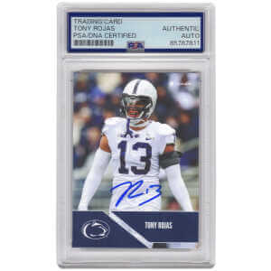 Tony Rojas Signed Penn State 2024 Onit College Football Trading Card #B-102 - (PSA Encapsulated)