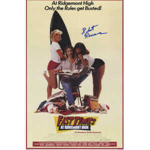 Robert Romanus Signed Fast Times At Ridgemont High 11×17 Movie Poster