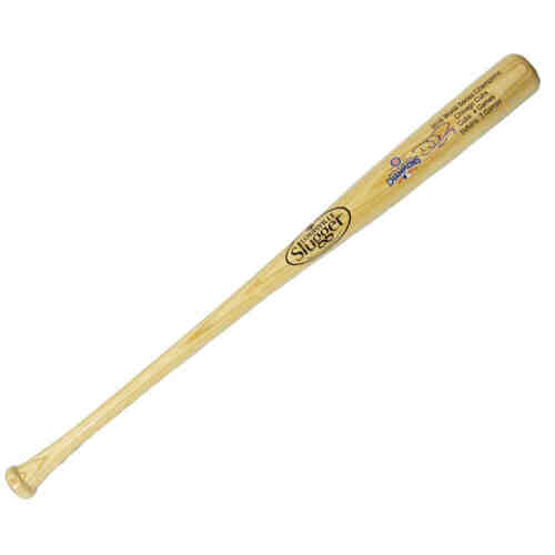 David Ross Signed Louisville Slugger Chicago Cubs 2016 World Series Champion Blonde Bat