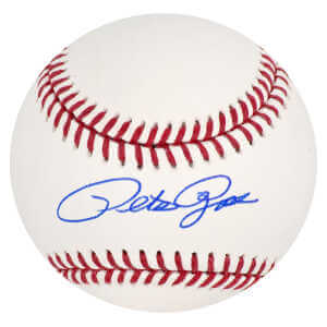 Pete Rose Signed Rawlings Official MLB Baseball