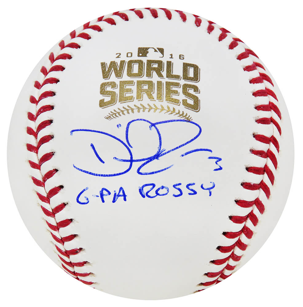  David Ross Signed Authentic Official 2016 World Series