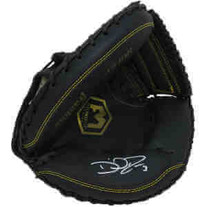 David Ross Signed Franklin FielderMaster Series Black Baseball Catchers Glove