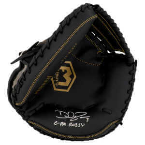 David Ross Signed Franklin Fieldmaster Black Baseball Fielders Glove w/G-Pa Rossy