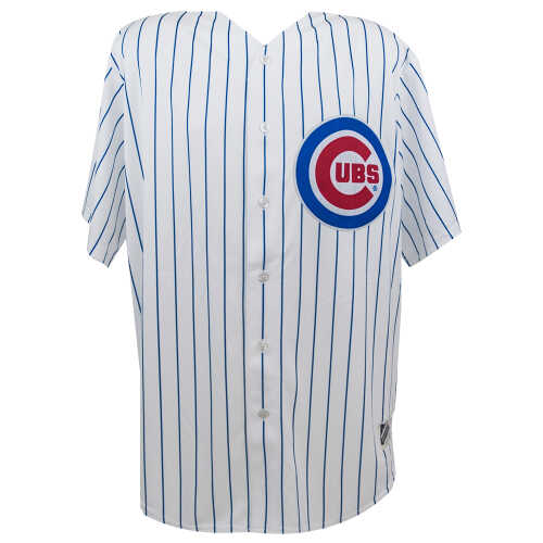 David Ross Signed Chicago Cubs White Pinstripe Majestic Replica Baseball Jersey - Image 2