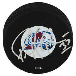 Patrick Roy Signed Colorado Avalanche Logo Hockey Puck - (JSA COA)