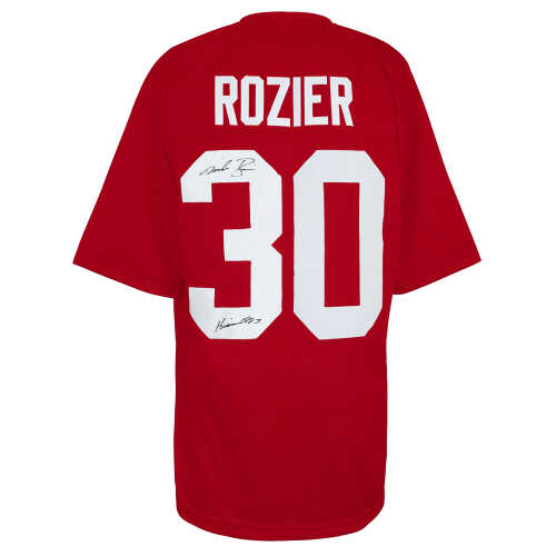 Mike Rozier Signed Red Throwback Custom College Football Jersey w/Heisman'83