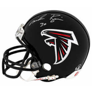 Mike Rozier Signed Atlanta Falcons Throwback Riddell (VSR4) Mini Helmet