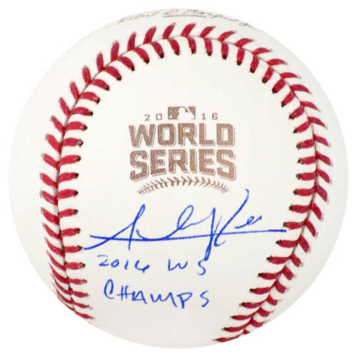 Addison Russell Signed Rawlings Official 2016 World Series Baseball w/16 WS Champs