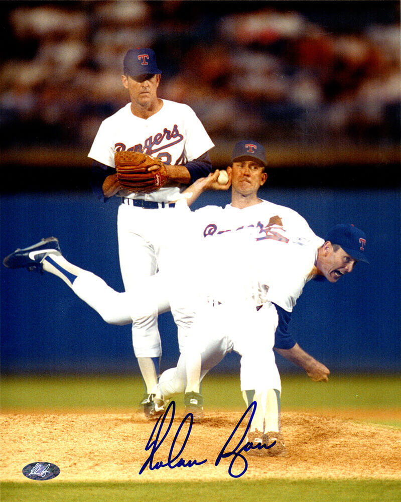 Texas Rangers Nolan Ryan Jersey Uniform 8x10 Photo