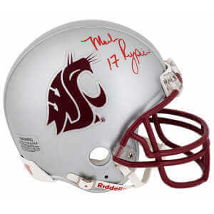 Mark Rypien Signed Washington State Cougars  T/B Riddell (VSR4) Mini Helmet
