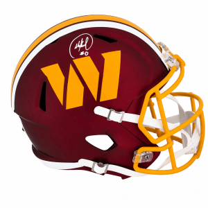 Mike Sainristil Signed Washington Commanders 2025 ALT Riddell Full Size Speed Replica Helmet
