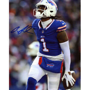 Curtis Samuel Signed Buffalo Bills Celebration Action 8×10 Photo