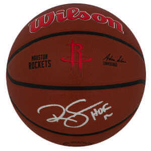 Ralph Sampson Signed Houston Rockets Logo Wilson Alliance NBA Basketball w/HOF'12