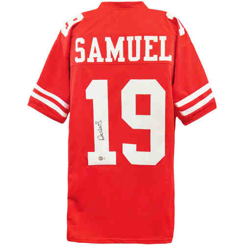 Deebo Samuel Signed Red Custom Football Jersey (Beckett)