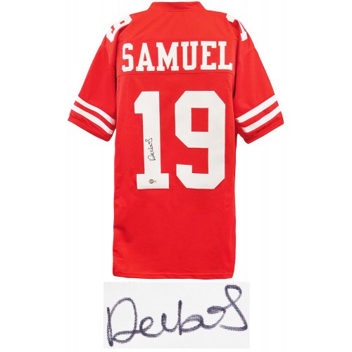 Deebo Samuel Signed Red Custom Football Jersey (Beckett) - Image 2