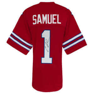 Curtis Samuel Signed Red Custom Football Jersey