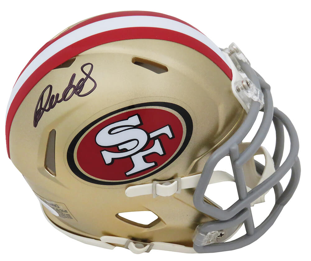 Deebo Samuel San Francisco 49ers Autographed Riddell Speed Mini Helmet -  Autographed NFL Mini Helmets