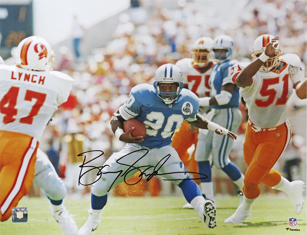 Barry Sanders Signed Detroit Lions Action vs Buccaneers 16×20 Photo –  Schwartz Sports Memorabilia