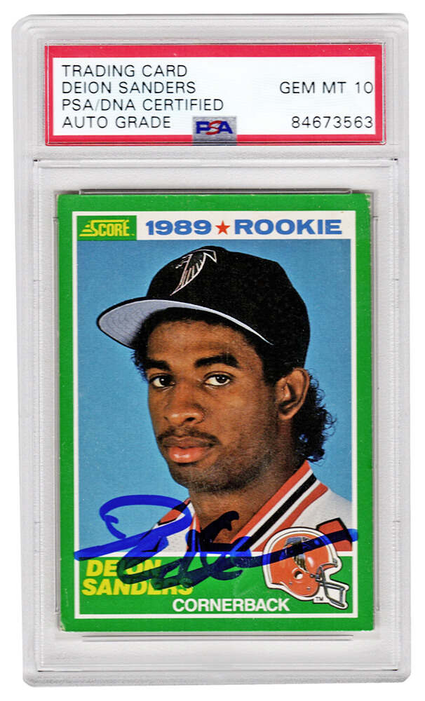 Deion Sanders Rookie Card 1989 Score #246 PSA 8 –