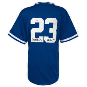 Ryne Sandberg Signed Blue Custom Basball Jersey w/HOF'05 - (JSA)