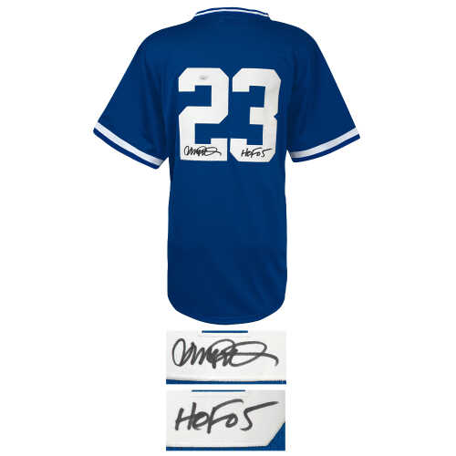 Ryne Sandberg Signed Blue Custom Basball Jersey w/HOF'05 - (JSA) - Image 2