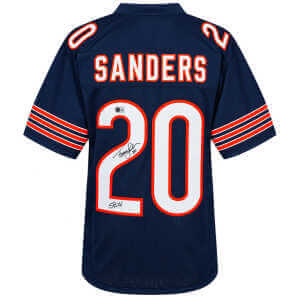 Thomas Sanders Signed Navy Custom Football Jersey w/SB XX - (Beckett)