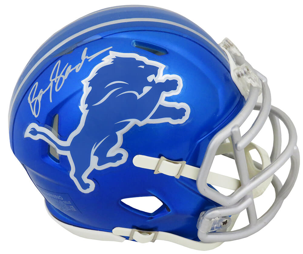 barry sanders mini helmet