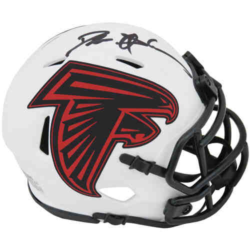 Deion Sanders Signed Atlanta Falcons Lunar Eclipse Riddell Speed Mini Helmet