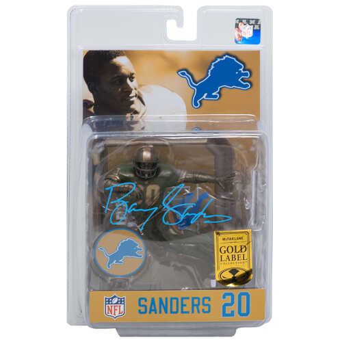 Barry Sanders Signed Detroit Lions Bronze McFarlane Toys Figurine