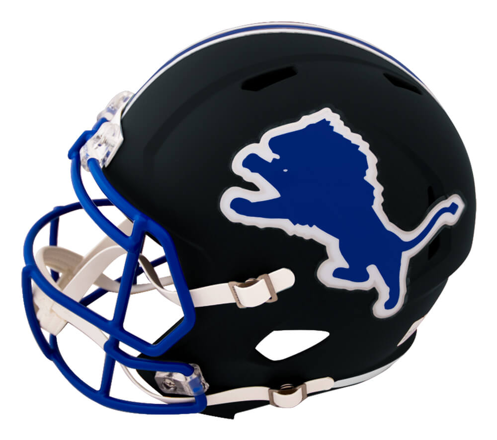 detroit lions black helmet